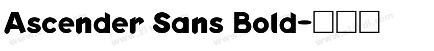 Ascender Sans Bold字体转换